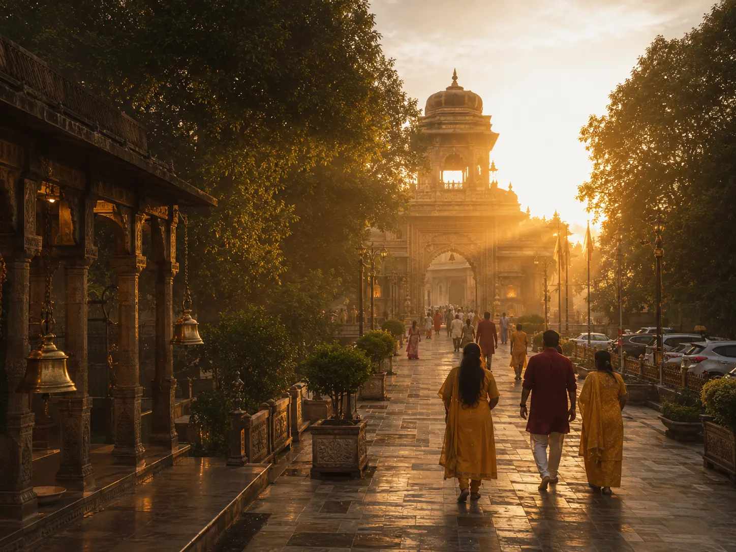 Road leading towards Nalkheda Siddha Peeth Maa Baglamukhi Temple in Madhya Pradesh
