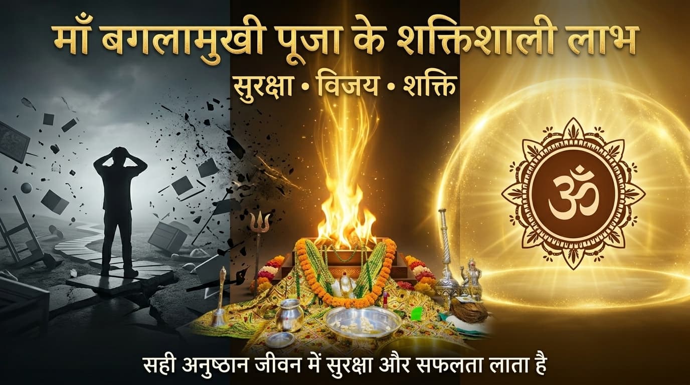 Maa Baglamukhi Puja Benefits – Powerful Solution for Protection & Victory