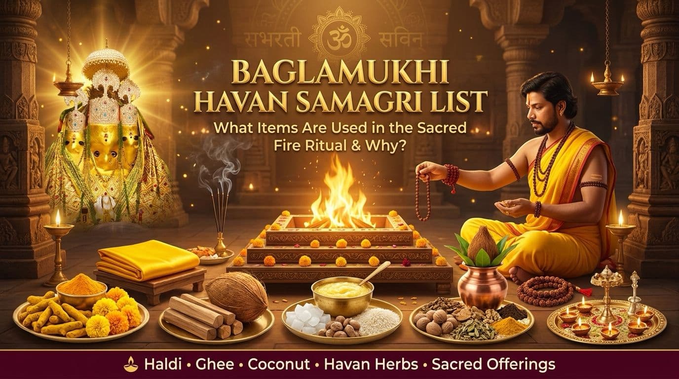 Baglamukhi Havan Samagri List – What Items Are Used in the Sacred Fire Ritual and Why