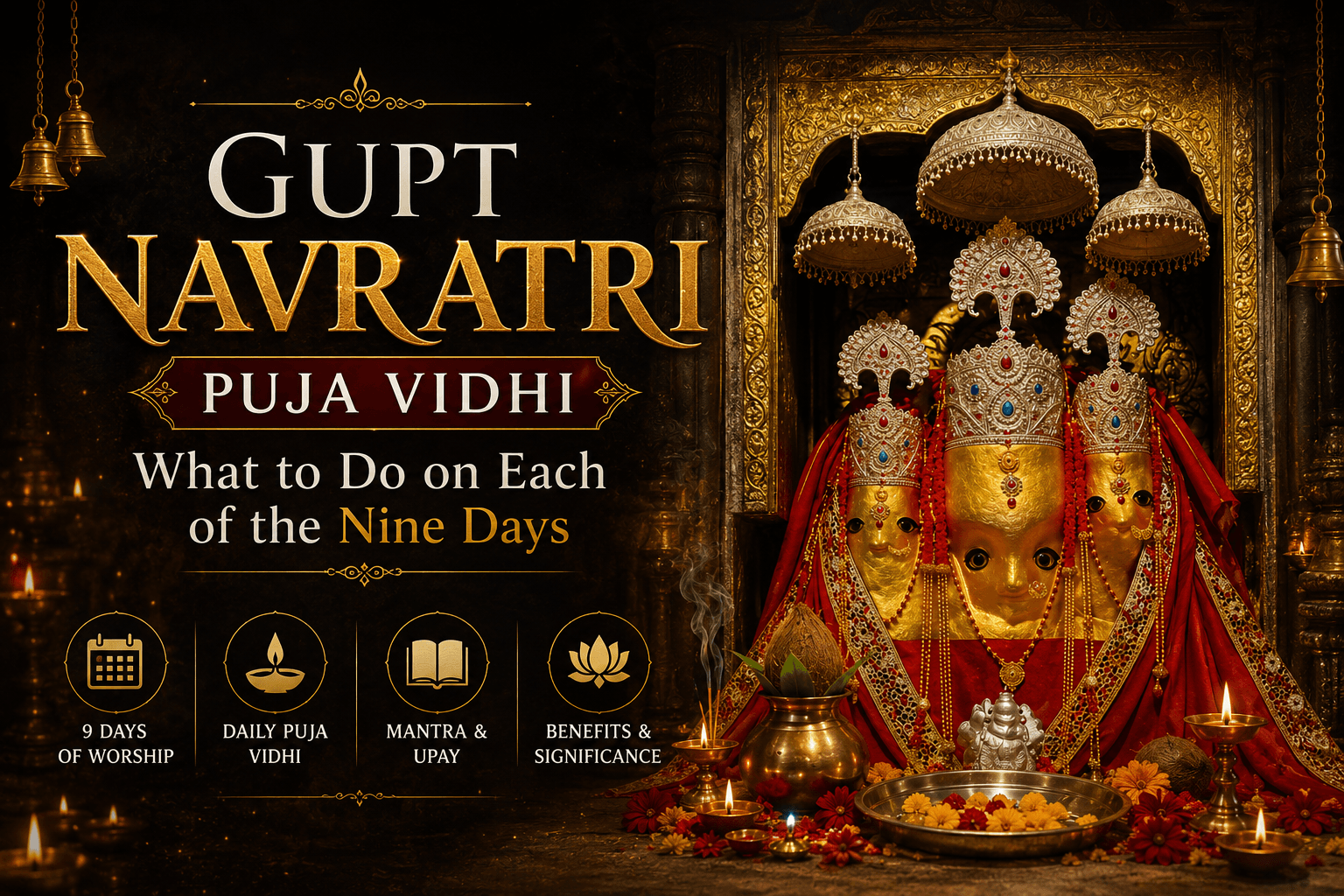 Gupt Navratri Puja Vidhi - What to Do on Each of the Nine Days