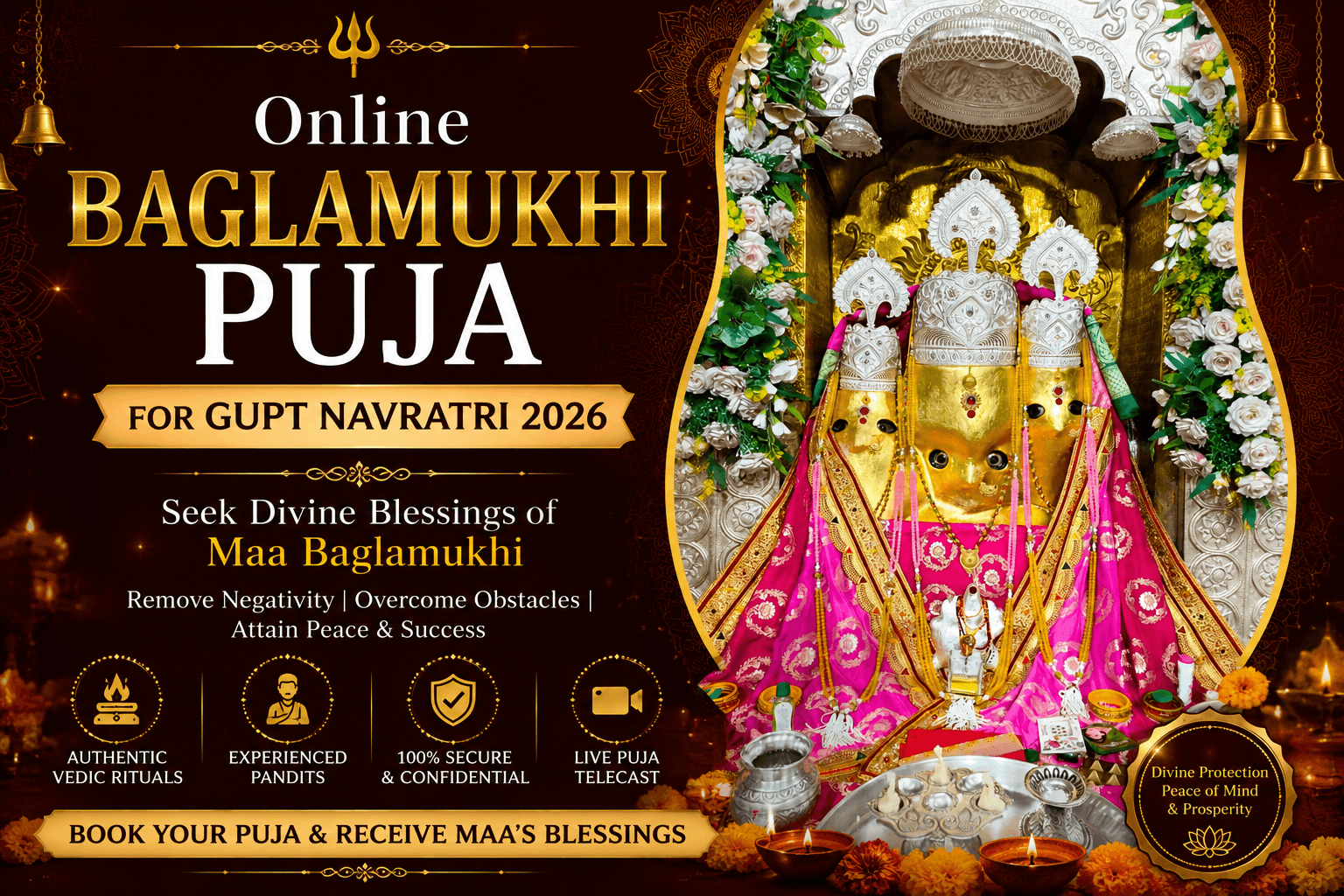 Online Baglamukhi Puja for Gupt Navratri 2026