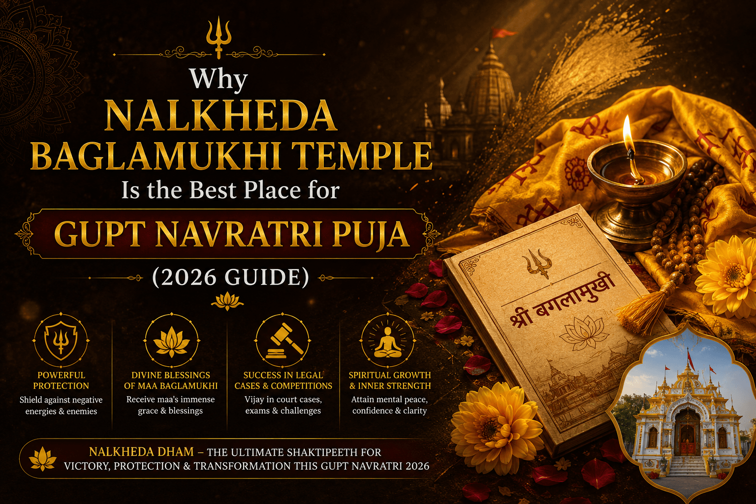 Why Nalkheda Baglamukhi Temple Is the Best Place for Gupt Navratri Puja (2026 Guide)