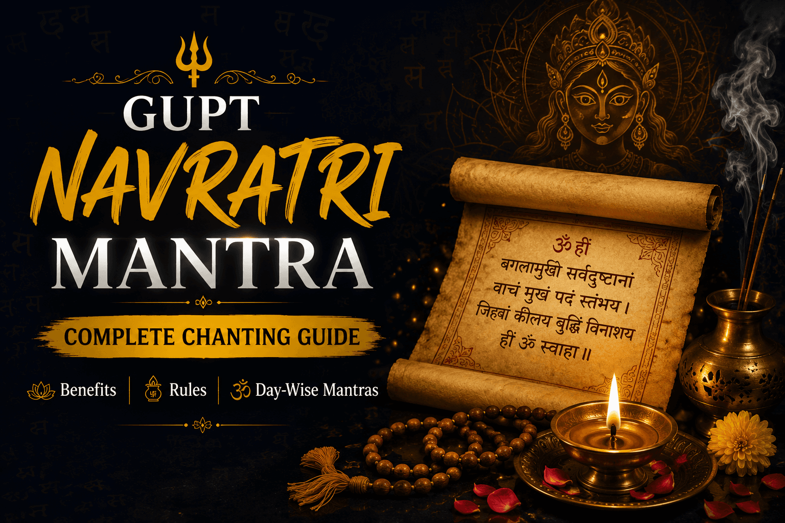 Gupt Navratri Mantra: Complete Chanting Guide, Benefits, Rules & Day-Wise Mantras