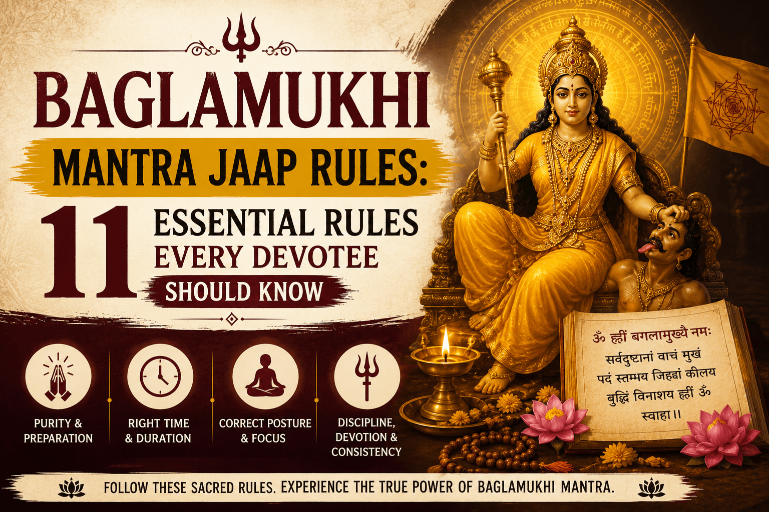 Baglamukhi Mantra Jaap Rules: 11 Essential Rules Every Devotee Should Know