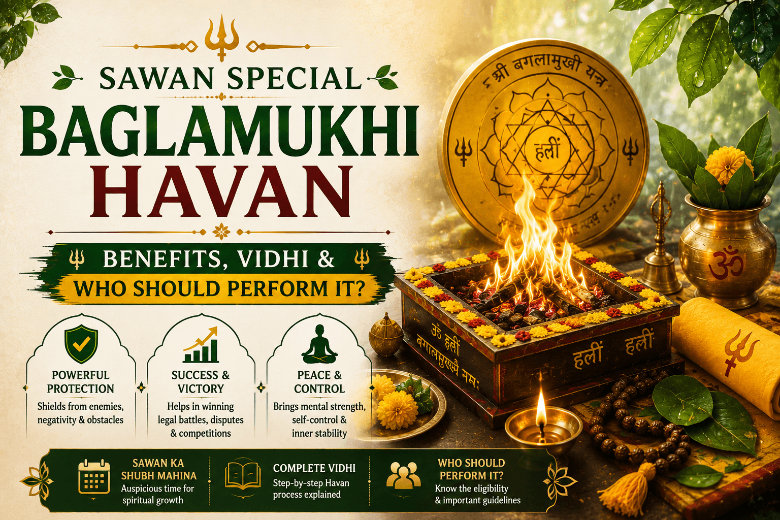 Sawan Special Baglamukhi Havan: Benefits, Vidhi & Who Should Perform It?