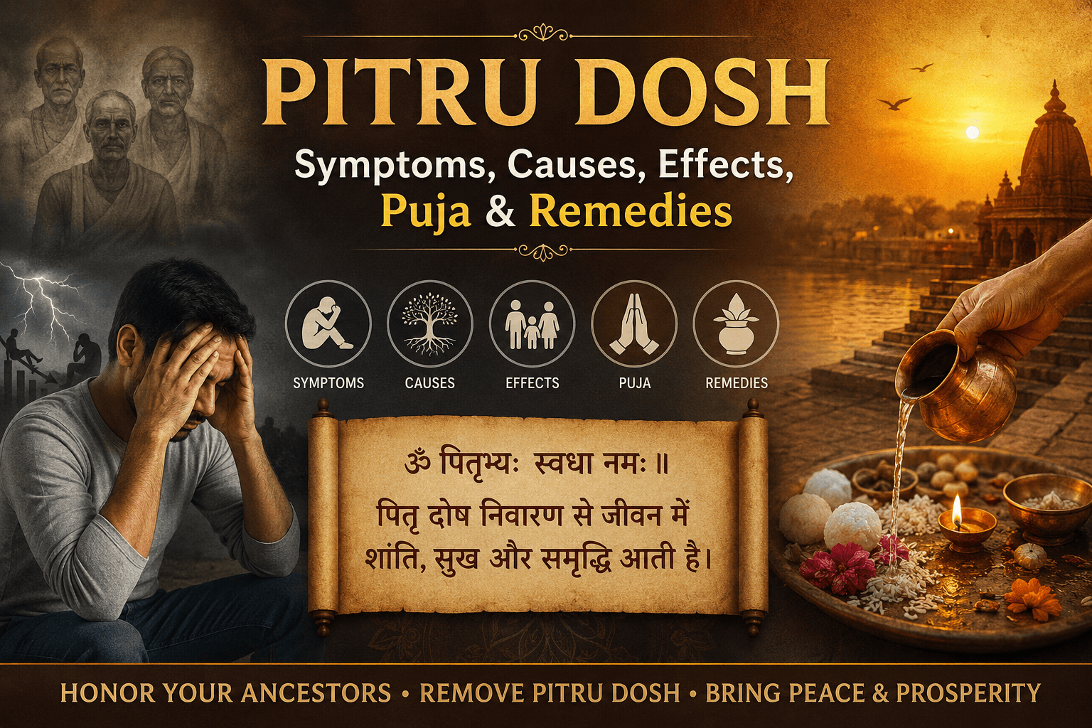 Pitru Dosh: Symptoms, Causes, Effects, Puja & Remedies