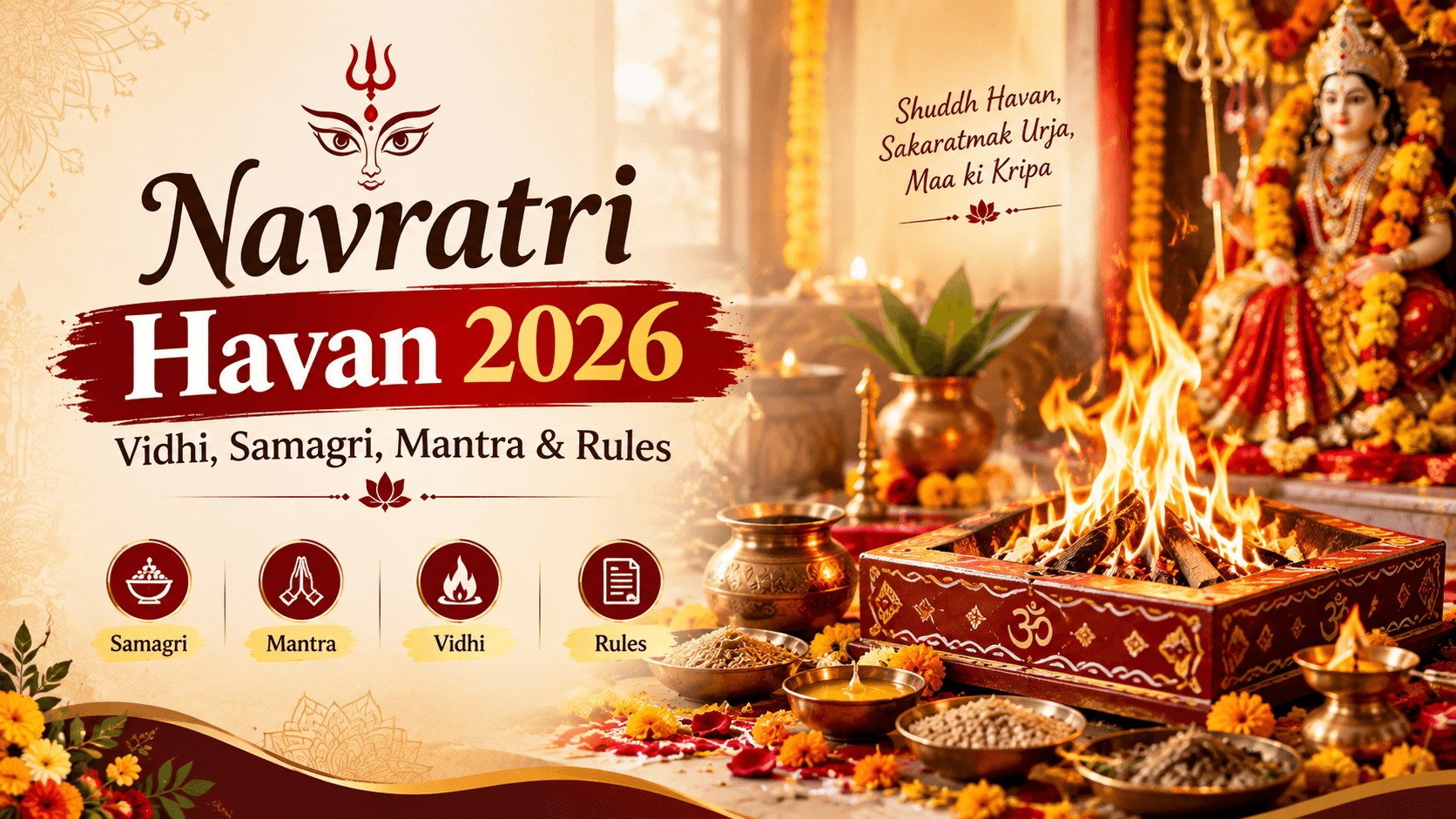Navratri Havan 2026: Vidhi, Samagri, Mantra & Rules