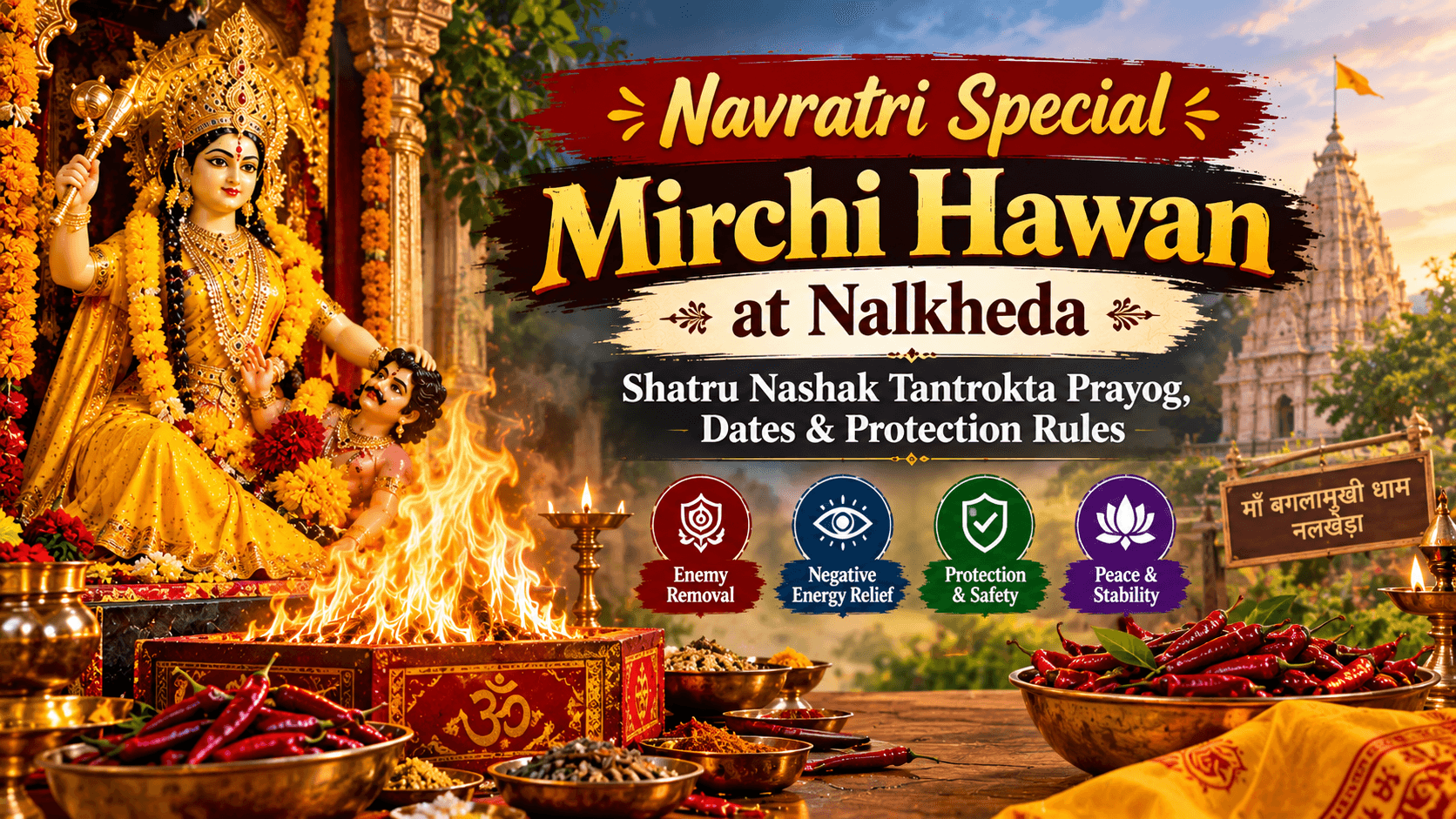 Navratri Special Mirchi Hawan at Nalkheda: Shatru Nashak Tantrokta Prayog, Dates & Protection Rules